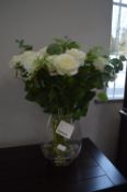 *Artificial Roses in a Glass Vase