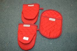 *Kitchenaid 3pc Oven Glove Set (red)