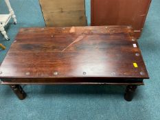 Eastern Style Hardwood Coffee Table