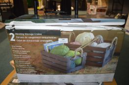 *2pc Nesting Storage Crate Set