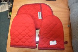 *Kitchenaid 3pc Oven Mitt Set (red)