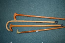 Four Walking Sticks