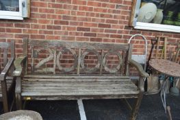Millennium Garden Bench with 2000 Detail