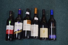 Six Bottles of Red Wine