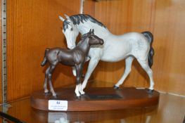 Beswick Figure - Spirit of Affection on Wooden Pli