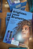 *3x Matrix Brighten Your Brunette Hair Care System