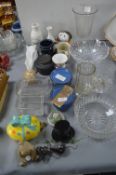 Glass and Pottery Fruit Bowls, Mugs, etc.