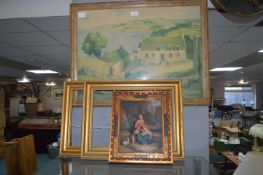 Gilt Framed Pictures, and Frames