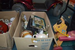 Pottery Items; Teapots, Decorative Ornaments, and