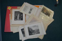 Portfolio of Prints, Watercolours, Sketches, etc.