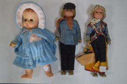 Three Vintage Dolls