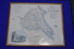 Reproduction Map of The East Riding of Yorkshire b