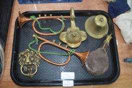 Brass Door Knockers, Shop Flask, etc.