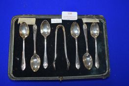 Set of Six Hallmarked Sterling Silver Teaspoons pl
