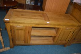 Solid Oak TV Stand/Storage Unit