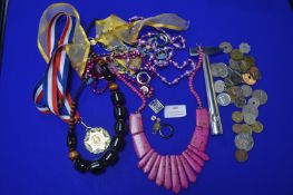 Costume Jewellery, Coinage, etc.