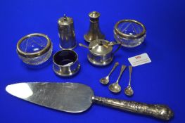 Hallmarked Sterling Silver Salts, Cruets, and Silv