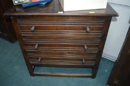 Ercol Dark Oak Three Drawer Chest