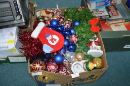 Christmas Decorations, Baubles, and Garlands