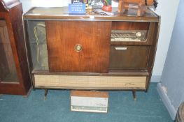 Blaupunkt Blue Spot Radiogram with Built-In Bar, plus Irys Vintage Radio