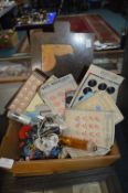 Vintage Sewing Box and Contents