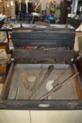 Vintage Pine Toolbox and Contents