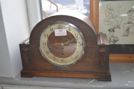 1930's Oak Mantel Clock