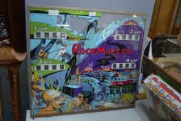 Glass Panel from a RockMakers Pinball Machine