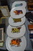 Seven Beefeater Retro Bull Plates