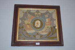Framed Military Silk Embroidery