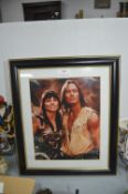 Framed and Signed Photograph of Zina Warrior Princ