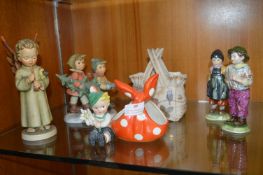 Decorative Pottery Figures, Goebel, etc.