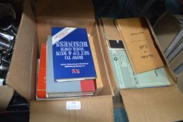 Two Boxes of Books and Pamphlets etc.