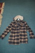 Peacocks Ladies Plaid Hooded Jacket Size: 14