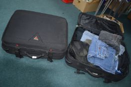Two Antler Soft Body Suitcases Containing Gent Clo