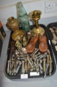 Small Collectibles Including Chess Set, Brassware,