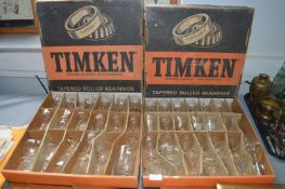 Two Vintage Boxes Containing Small Drinking Glasse