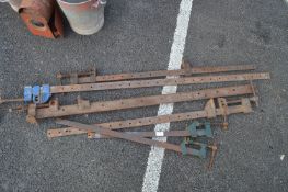 Six Assorted Sash Clamps