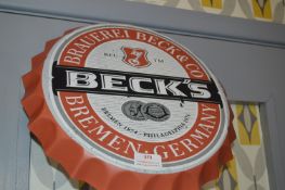 Giant Beck's Bottle Cap