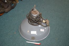 Grey Enamel Industrial Light Fitting