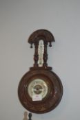 Small Mahogany Framed Barometer