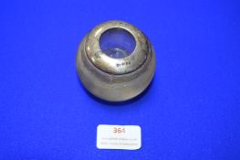 Hallmarked Sterling Silver Glass Match Striker