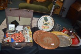 Pub Memorabilia Including Trays, Beermats, etc.