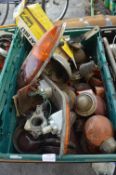Tub of Assorted Vehicle Parts