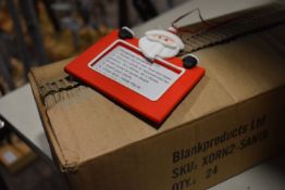 Box of 24 Father Christmas Photo Frame Tree Orname