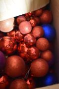 *Box of Mixed Colour Christmas Bauble