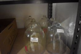 *Six Glass Domes 16cm tall 12cm diameter