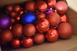 *Box of Mixed Colour Christmas Bauble