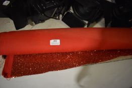 Roll of Red Glitter Canvas 75cm wide