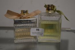*2x Part Bottles of Chloe Eau De Parfum